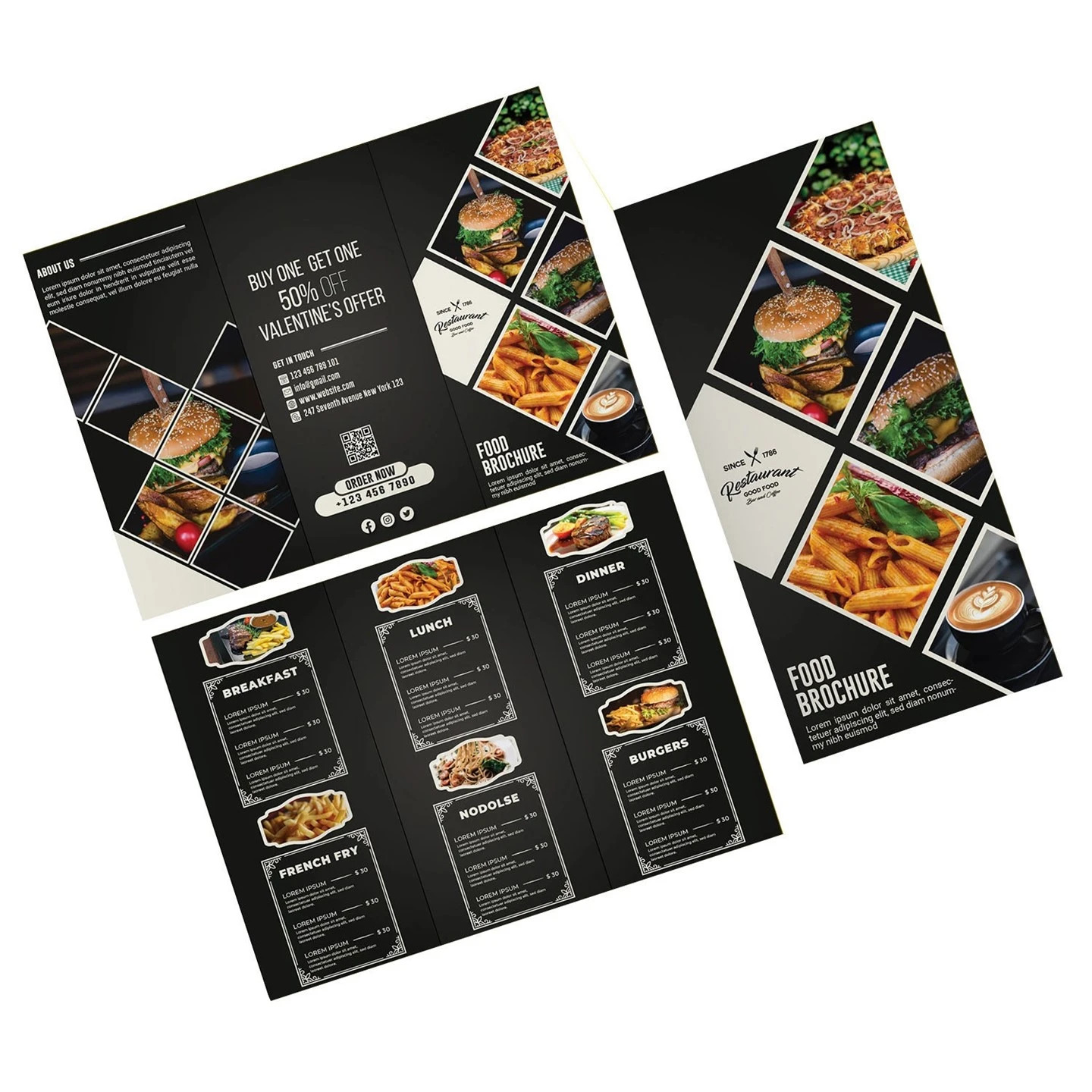 Custom Pizzeria Menus high quality